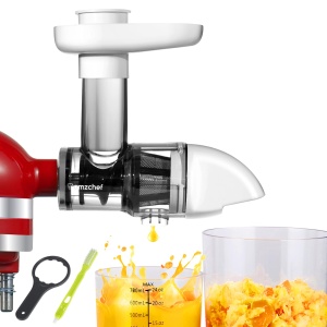 Accesorii pentru storcator AMZCHEF compatibile cu masini de facut sucuri KitchenAid, Alb