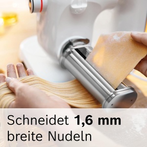 Acessoriu pentru masina de facut paine Bosch MUZ5NV3, Spaghete 1,6mm, inox - Img 3