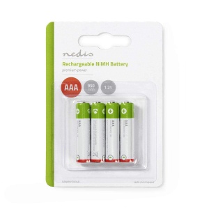 Acumulator reincarcabil NI-MH AAA Nedis 1.2 V 950 mAh, 4 bucati - Img 2