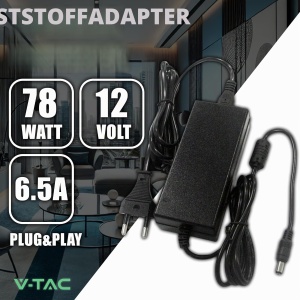 Adapter alimentare V-TAC 12V 78W 6,5A pentru camere si LED-uri - Img 2