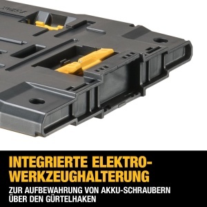 Adapter Dewalt pentru cutii de unelte TSTAK si ToughSystem, cu suport pentru unelte - Img 6