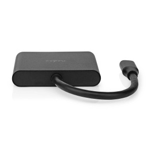 Adapter Multi-Port Nedis USB 3.2 Gen 1, HDMI 4K, USB-AUSB-C, 0.10 m, Negru - Img 3