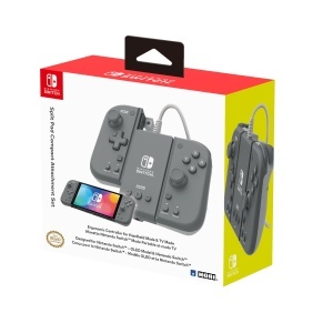 Adaptor Compact pentru Nintendo Switch Hori - Ergonomic, Culoare Gri - Img 7
