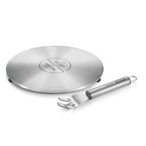 Adaptor inductie Tescoma din otel inoxidabil, 21 cm, cu maner detasabil