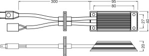 Adaptor OSRAM LEDriving SMART CANBUS LEDSCT10, pentru lampi LED H7 24V, dublu pachet - Img 3
