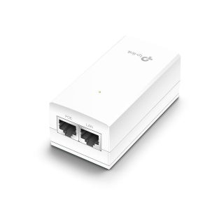 Adaptor PoE TP-Link TL-POE2412G 24V, Plug Play, Montare pe perete, Alb