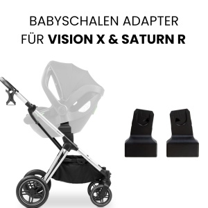 Adaptor universal hauck pentru scaune auto Vision X Saturn R Apollo compatibil cu Cybex Maxi-Cosi Joie Kiddy Negru - Img 2
