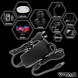 Adaptor V-TAC 12V 42W 3,5A pentru camere si LED-uri, Euro Stecker - Img 3