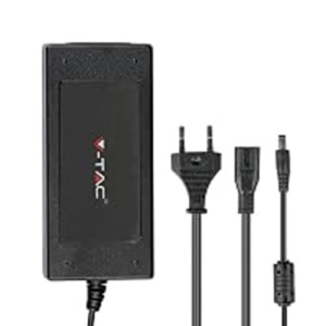 Adaptor V-TAC 12V 60W 5A pentru LED-uri si camere, Negru