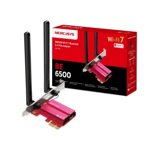 Adaptor Wi-Fi Mercusys MA37BE, Tri-Band, Bluetooth 5.4, WPA3, pentru Windows 11