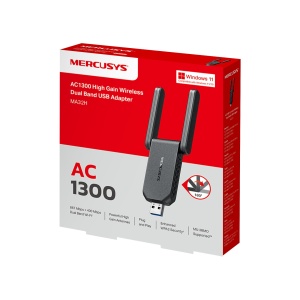 Adaptor WLAN Mercusys MA32H AC1300, 2 antene, USB 3.0, compatibil Windows 1011 - Img 12