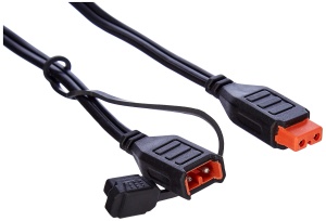 AEG Automotive KV20 Cablu de Conexiune 2m pentru Baterii Auto si Moto Negru