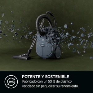 AEG CLEAN 6000 Aspirator cu sac / aspiratie ridicata / incl. duze auxiliare / 55% plastic reciclat / pentru proprietarii de animale de companie / tapiterie de curatare / raza de functionare 12 m / 850 W / albastru / AB61C2DBS - Img 10