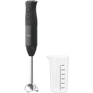 AEG HB4-1-6GG Blender de mana / 2 lame din otel inoxidabil / incl. accesorii extinse / fara BPA / 2 setari de viteza / functie turbo / se poate spala in masina de spalat vase / otel inoxidabil periat / gri - Img 2