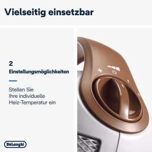 Aeroterma DeLonghi HFX30C18IW 1800 W 2 trepte de incalzire Anti-Frost alb - Img 5