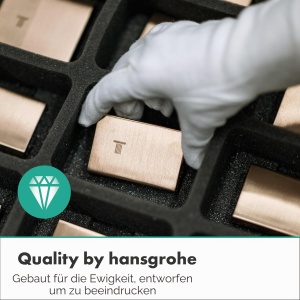 Afluent cu presiune hansgrohe, Bronz periat, pentru chiuveta si bidet - Img 4