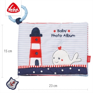 Album foto pentru bebelusi Fehn Ocean Club 20x15 cm material textil pentru 6 fotografii - Img 5