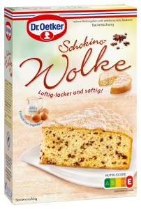 Amestec pentru prajitura Dr. Oetker Schokino-Wolke, 4 x 485 g, cu ciocolata