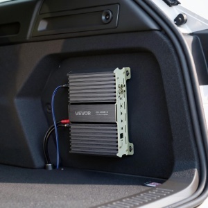 Amplificator auto VEVOR Monoblock 400W RMS, 124 Ohm, cu telecomanda bass - Img 8