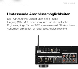 Amplificator stereo Denon PMA-900HNE, 2x85W, Phono integrat, Argintiu - Img 5