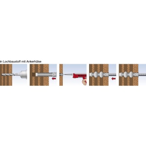 Ankerhulse FIS H 20 x 130 K Fischer, 20 bucati, pentru zidarie - Img 3