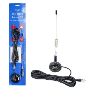 Antena CB PNI ML29, 29 cm, putere maxima 500W, cablu RG58 4 m - Img 4