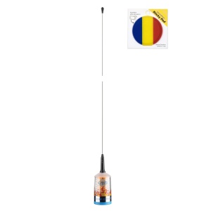 Antena CB PNI Trucker 9000, 140 cm, 1000 W, LED, inox