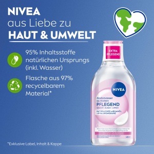Apa micelara NIVEA Mizellenwasser Pflegend 400 ml pentru ten uscat, cu Argan si Hyaluron - Img 9