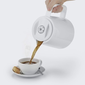 Aparat de cafea cu filtru SEVERIN Duo cu ulcior termic, aparat de cafea pentru pana la 16 cani, aparat cu filtru atractiv cu 2 ulcioare de vid, alb, 2 litri, 2.000 W, KA 9314 - Img 9