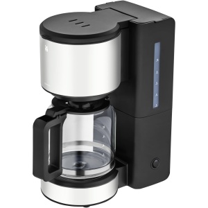 Aparat de cafea cu filtru WMF Stelio Aroma cu ulcior de sticla, cafea la filtru, 10 cani, aparat de cafea din otel inoxidabil, opritor de picurare, placa de incalzire, oprire automata, 1000 W, gri mat