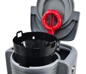 Aparat de cafea Russell Hobbs [cronometru digital, cap de dus pentru extractie si aroma optime] Inspire Grey (max 10 cani, ulcior de sticla de 1,25 l, placa de incalzire, 1100W) Filtru de cafea 24393-56 - Img 6