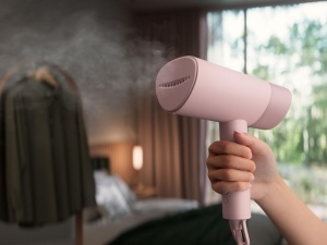 Aparat de calcat vertical Electrolux Care 500 Whisper Pink improspatare cu abur - Img 3