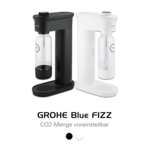 Aparat de carbonatare GROHE Blue Fizz 31943K00 3 niveluri de sprudulare negru - Img 10