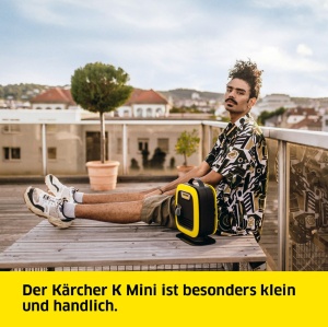 Aparat de curatat cu inalta presiune Karcher K Mini usor si compact presiune max 110 bari debit 360 lh suprafata 20 m2h greutate 393 kg pistol de inal - Img 2