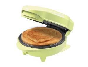 Aparat de facut gofre Bestron Mini, 550W, design ou de Paste, verde