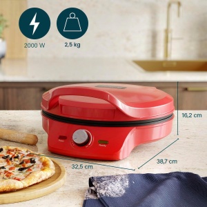 Aparat de facut pizza Princess 115007, 32 cm, termostat ajustabil, multifunctional - Img 2