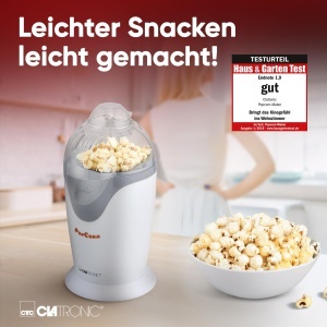 Aparat de facut popcorn Clatronic PM 3635, 1200 W, preparare fara ulei, 2 minute - Img 3