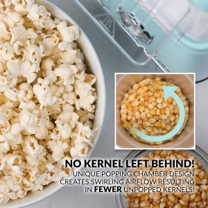 Aparat de facut popcorn Nostalgia CLHAP12AQ Retro Design Air Popper 12 Cupe Aqua - Img 4
