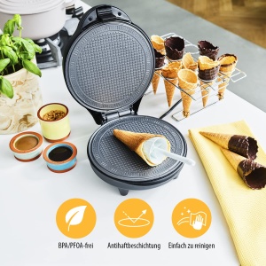 Aparat de facut vafe Tristar WF-1170, 700W, 20cm, negru - Img 3