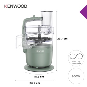 Aparat de gatit Kenwood MultiPro Compact FDP23.140, multifunctional, cu sistem Express Serve, verde - Img 5