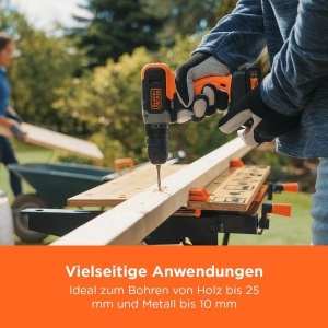 Aparat de gaurit si insurubat BLACKDECKER BCD001C1-QW, 18V, 37 Nm, cu acumulator si incarcator - Img 8