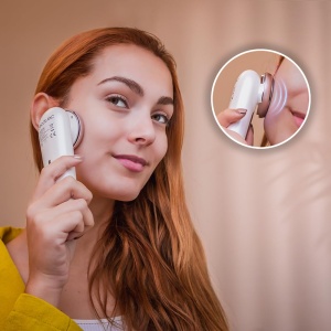 Aparat de masaj facial Cecotec Bamba FaceCare LightSonic, 3 moduri, tehnologie ionica, tehnologie EMS de electrostimulare, 5 niveluri de intensitate, ecran LCD, 60 de minute de viata a bateriei - Img 8