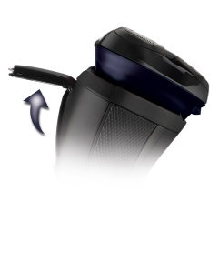 Aparat de ras electric Remington pentru barbati [aparat de ras uscat] R3 (aparat de tuns la retea, masina de tuns detalii confortabile + aparat de tuns par lung + accesoriu pentru barba de 3 zile) Aparat de ras rotativ R3002 - Img 6
