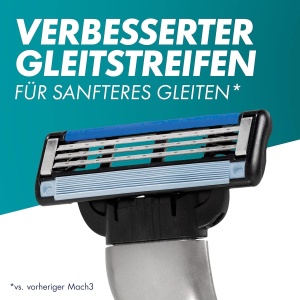 Aparat de ras Gillette Mach3 3 lame cu 1 rezerva design ergonomic - Img 6