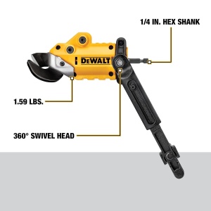 Aparat de taiat metal DEWALT DWASHRIR, 18 GA, rotire 360 grade - Img 2