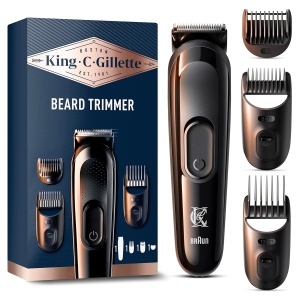 Aparat de tuns barba King C. Gillette, kablos, 3 kamma, 50 minute autonomie