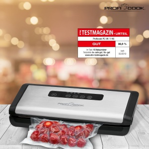 Aparat de vidat ProfiCook PC-VK 1146, 12 Lmin, 120W, otel inoxidabil, 18 pungi incluse - Img 6