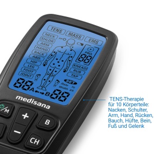 Aparat medisana TENS si EMS cu 60 de programe, aparat de electroterapie pentru terapia durerii cu 4 electrozi, dispozitiv de stimulare a curentului pentru relaxarea musculara, construirea muschilor si ameliorarea durerii - Img 5