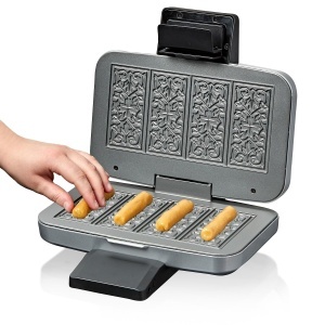 Aparat pentru biscuiti Cloer 6119 600 W 4 forme Spekulatius strat antiaderent argintiu - Img 2