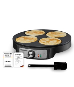 Aparat pentru clatite Cloer 6625, capacitate 4 clatite, 1200 W, antiaderent